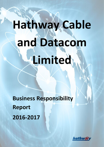 Thumbnail Hathway ESG Report 2016-2017