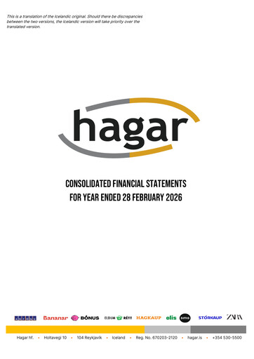 Thumbnail Hagar hf. Financial Statement 2026