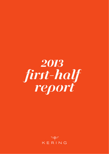 Thumbnail Kering
 Half-year Report 2013-h1