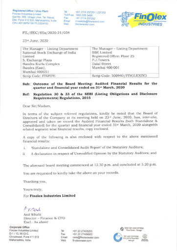Thumbnail Finolex Industries Quarterly Report 2020-q4