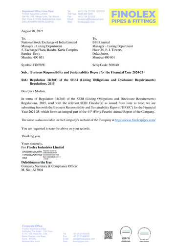 Thumbnail Finolex Industries Sustainability Report 2024-2025