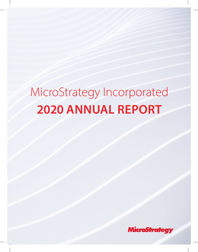 Thumbnail Strategy 
 (MicroStrategy) Annual Report 2020