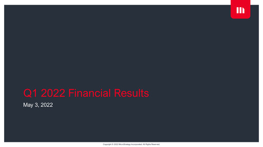 Thumbnail Strategy 
 (MicroStrategy) Quarterly Report 2022-q1