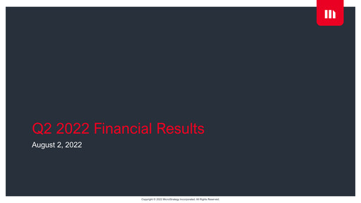 Thumbnail Strategy 
 (MicroStrategy) Quarterly Report 2022-q2