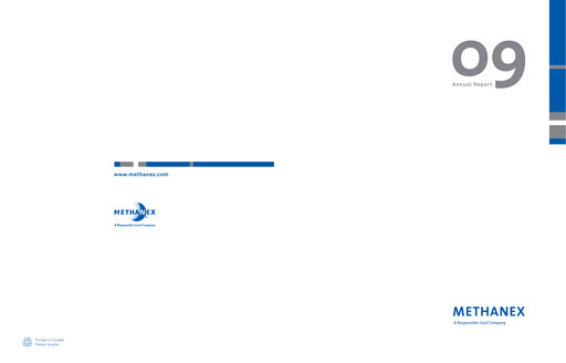 Thumbnail Methanex Annual Report 2009
