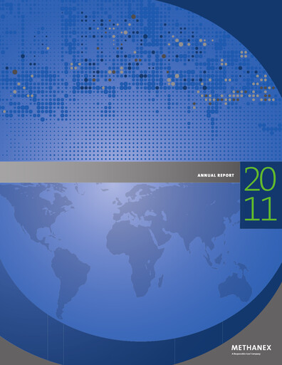 Thumbnail Methanex Annual Report 2011