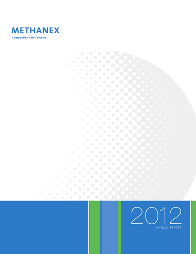 Thumbnail Methanex Annual Report 2012