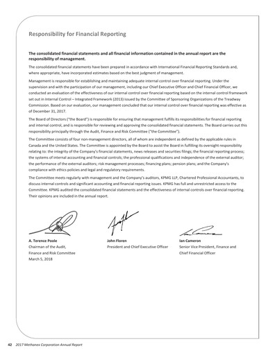 Thumbnail Methanex Financial Statement 2017