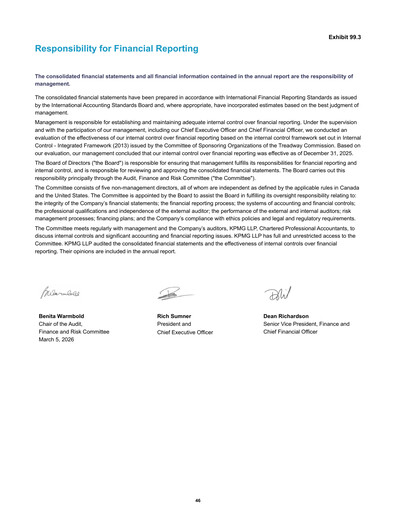Thumbnail Methanex Financial Statement 2025