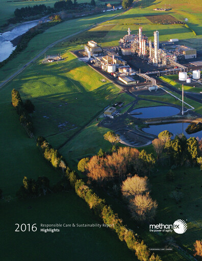 Thumbnail Methanex Sustainability Report 2016