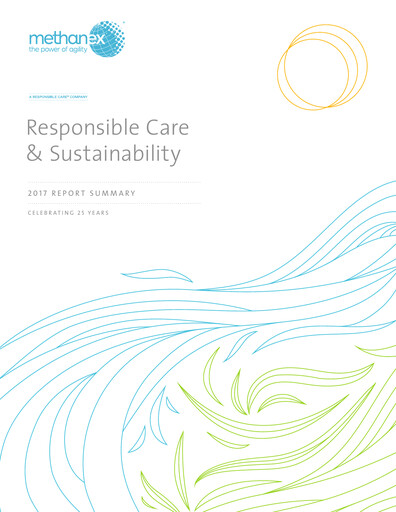 Thumbnail Methanex Sustainability Report 2017