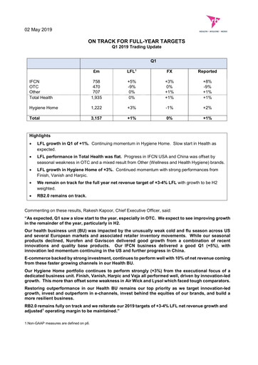 Thumbnail Reckitt Benckiser
 Financial Statement 2019-q1