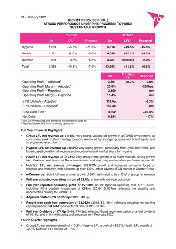 Thumbnail Reckitt Benckiser
 Financial Statement 2020