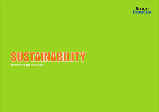 Miniature Reckitt Benckiser
 Rapport de durabilité 2005
