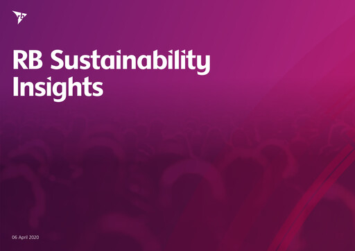 Miniature Reckitt Benckiser
 Rapport de durabilité 2019