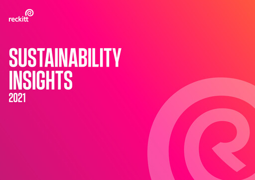 Miniature Reckitt Benckiser
 Rapport de durabilité 2021