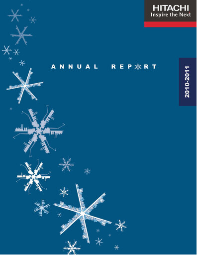Miniature JCI Hitachi India Rapport annuel 2010-2011