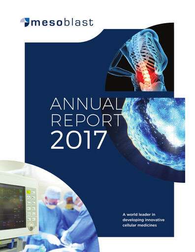Thumbnail Mesoblast
 Annual Report 2017