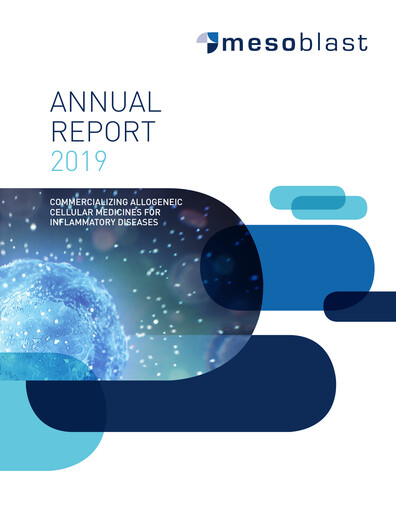 Thumbnail Mesoblast
 Annual Report 2019
