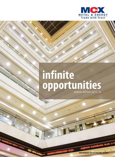 Thumbnail Multi Commodity Exchange Annual Report 2015-2016