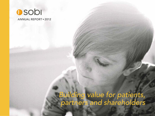 Thumbnail Swedish Orphan Biovitrum Annual Report 2012