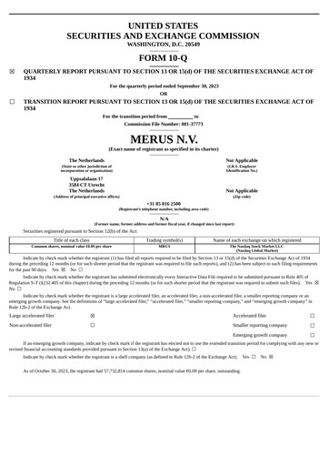 Thumbnail Merus Quarterly Report 2023-q3