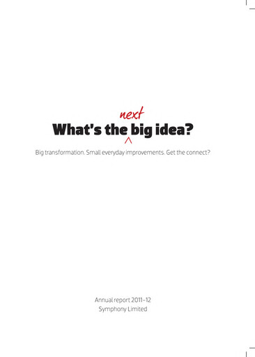 Thumbnail Symphony Limited Annual Report 2011-2012