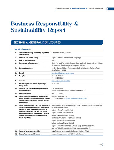 Thumbnail Kajaria Ceramics
 ESG Report 2025-2026