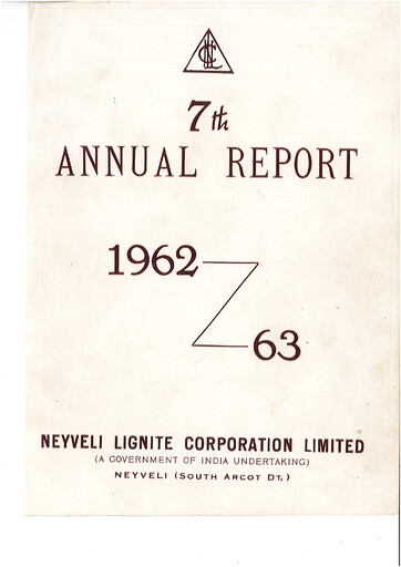 Thumbnail NLC India Annual Report 1962-1963