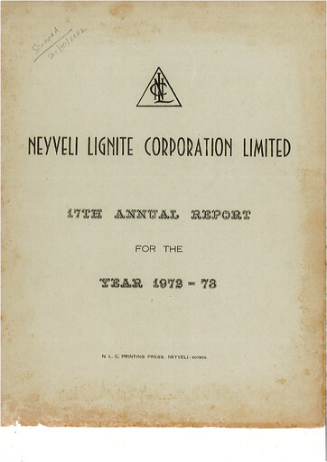 Thumbnail NLC India Annual Report 1972-1973