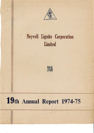 Thumbnail NLC India Annual Report 1974-1975