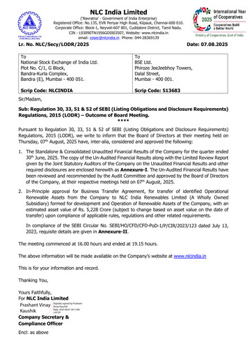 Thumbnail NLC India Quarterly Report 2025-q1