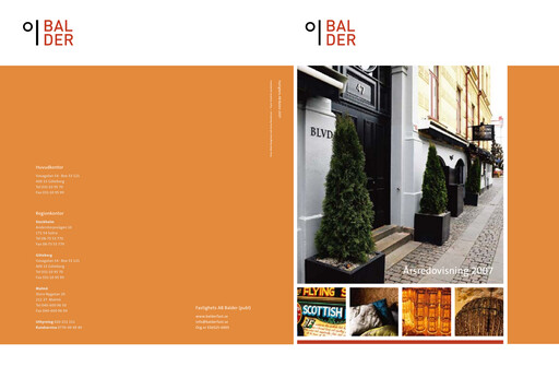 Vorschaubild Fastighets AB Balder Jahresbericht 2007