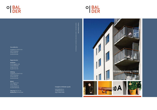 Vorschaubild Fastighets AB Balder Jahresbericht 2008