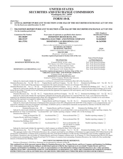 Thumbnail Dominion Energy Financial Report 2015