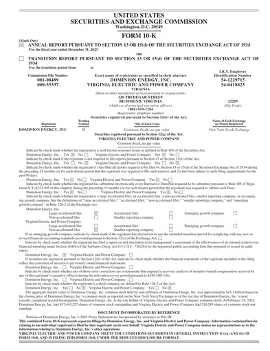 Thumbnail Dominion Energy Financial Report 2023