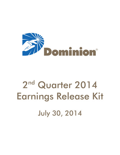 Thumbnail Dominion Energy Quarterly Report 2014-q2