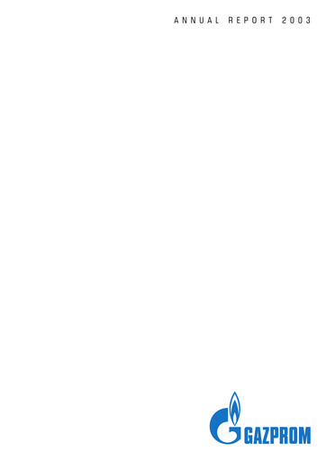 Thumbnail Gazprom Annual Report 2003