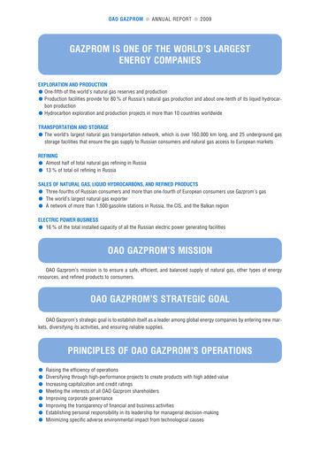 Thumbnail Gazprom Annual Report 2009