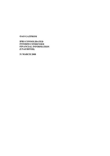 Thumbnail Gazprom Financial Statement 2008-q1