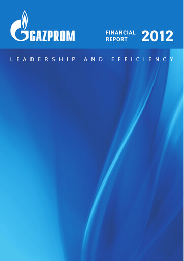 Thumbnail Gazprom Financial Statement 2012