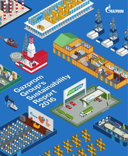 Miniature Gazprom Rapport de durabilité 2016