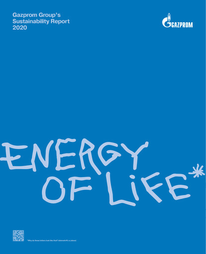 Miniature Gazprom Rapport de durabilité 2020