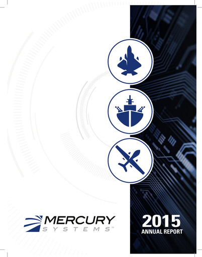 Miniature Mercury Systems Rapport annuel 2015