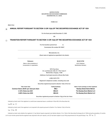 Thumbnail MercadoLibre Annual Report 2025
