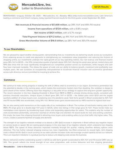 Vorschaubild MercadoLibre Quartalsbericht 2025-q3