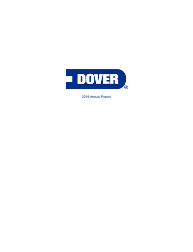 Thumbnail Dover Corporation Annual Report 2019
