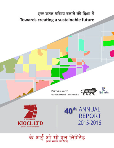 Thumbnail KIOCL Annual Report 2015-2016