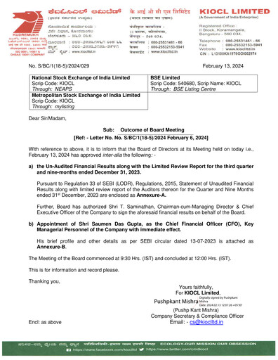 Miniature KIOCL Rapport trimestriel 2023-q3