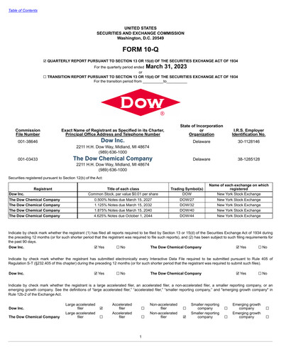Thumbnail Dow Quarterly Report 2023-q1